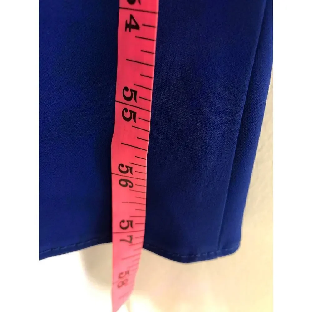 Badgley Mischka Gown Sweetheart Cobalt Blue L